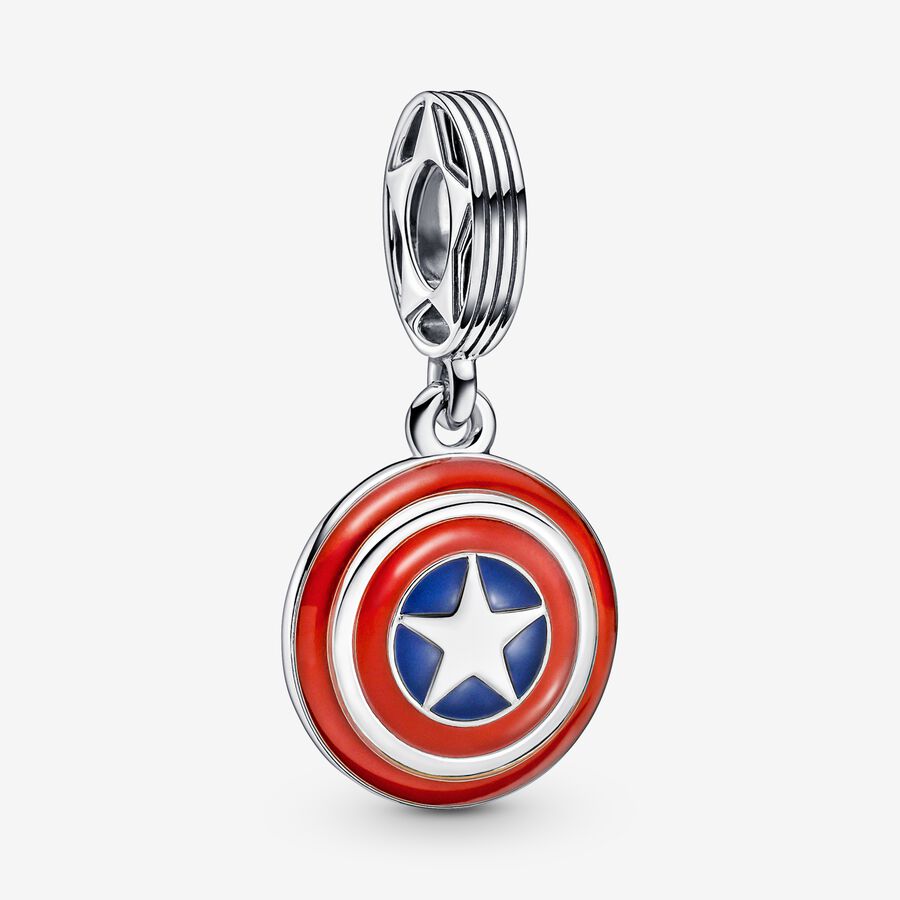 Marvel The Avengers Captain America Shield Dangle Charm image number 0