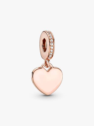Engravable Heart Tag Dangle Charm