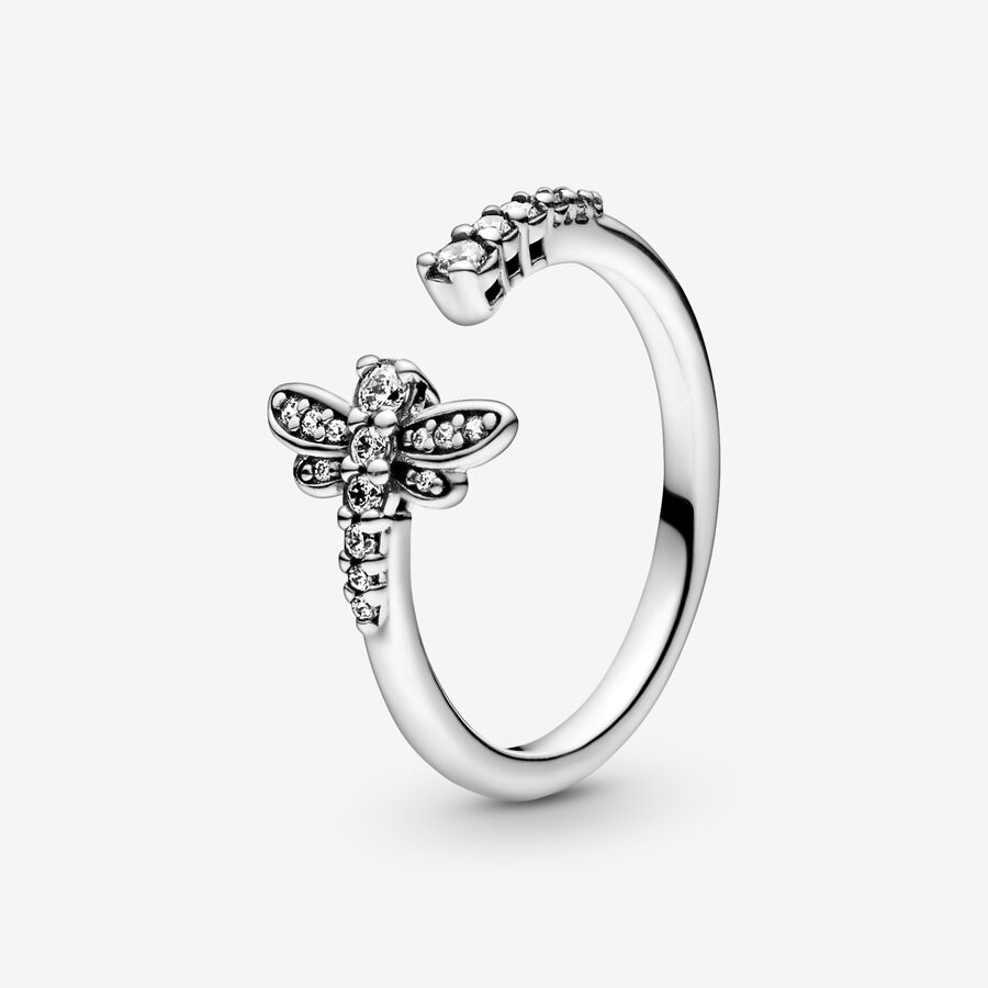 Sparkling Dragonfly Open Ring image number 0