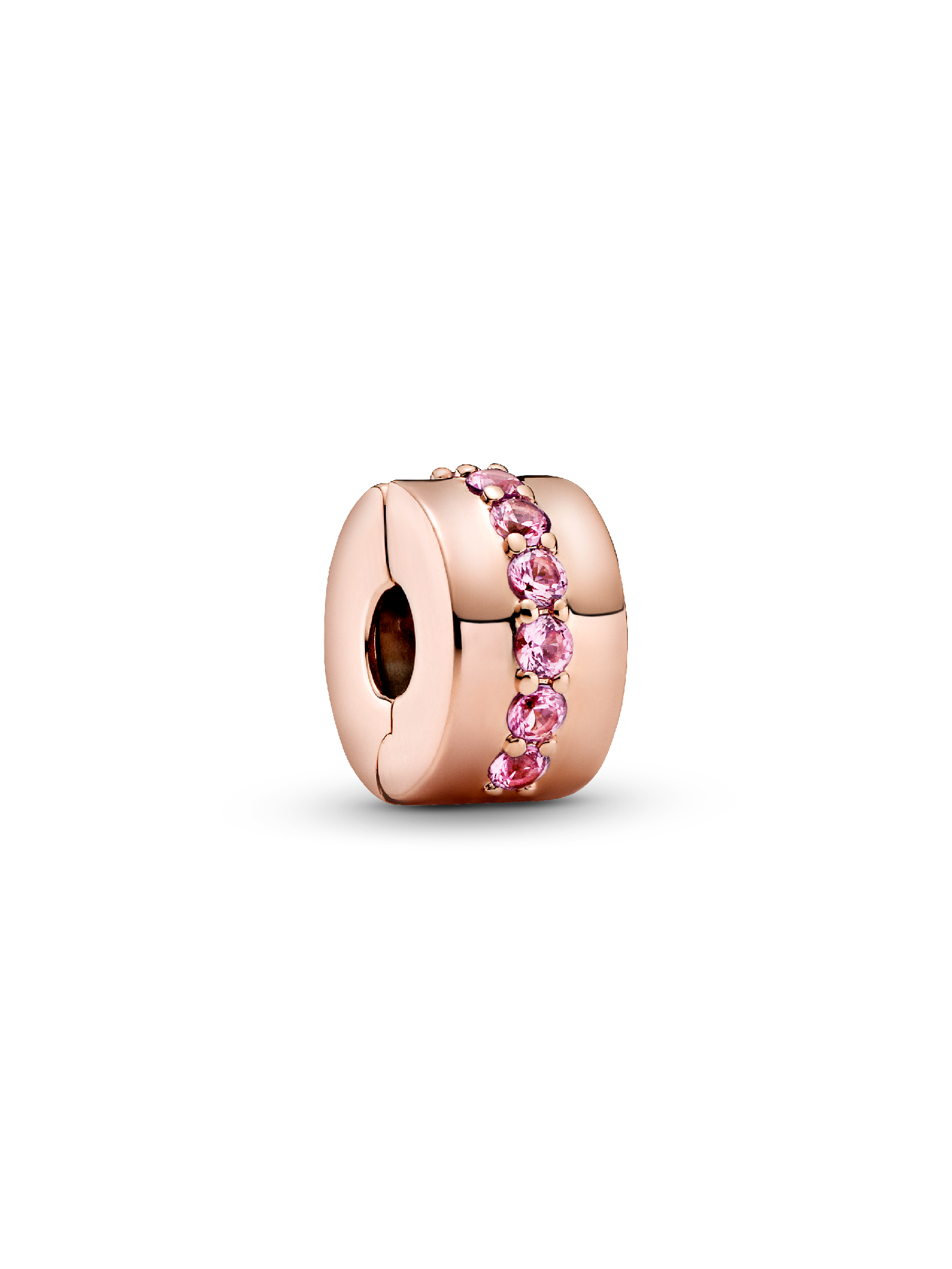 Pink Sparkling Row Clip Charm