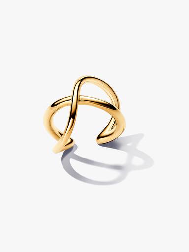 Ear Cuff με το σύμβολο του απείρου σε ακανόνιστο σχήμα