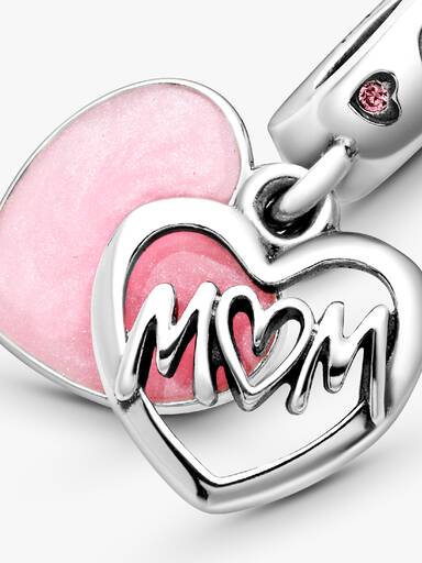 Κρεμαστό σύμβολο σε σχήμα καρδιάς με τη λέξη Mum