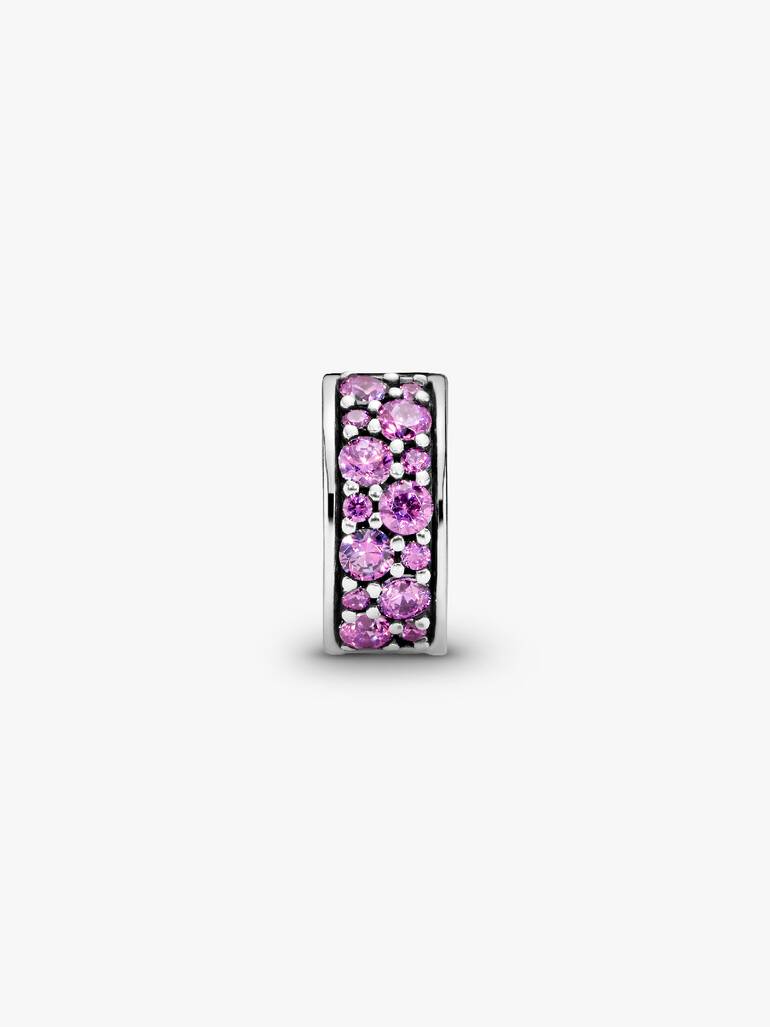 Purple Pavé Clip Charm