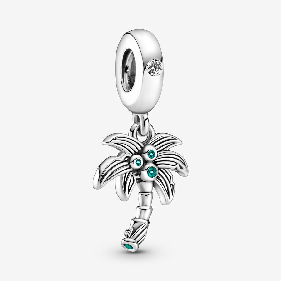 Palm Tree & Coconuts Dangle Charm image number 0