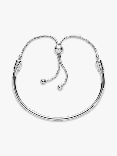 Moments Silver Sliding Bangle