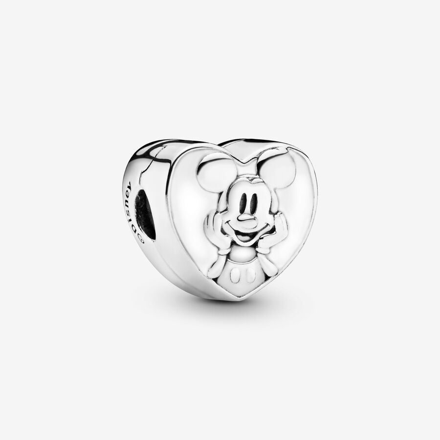 Disney Vintage Mickey Mouse Heart Clip Charm image number 0