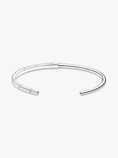 Ανοιχτό βραχιόλι-χειροπέδα Pandora Signature I-D