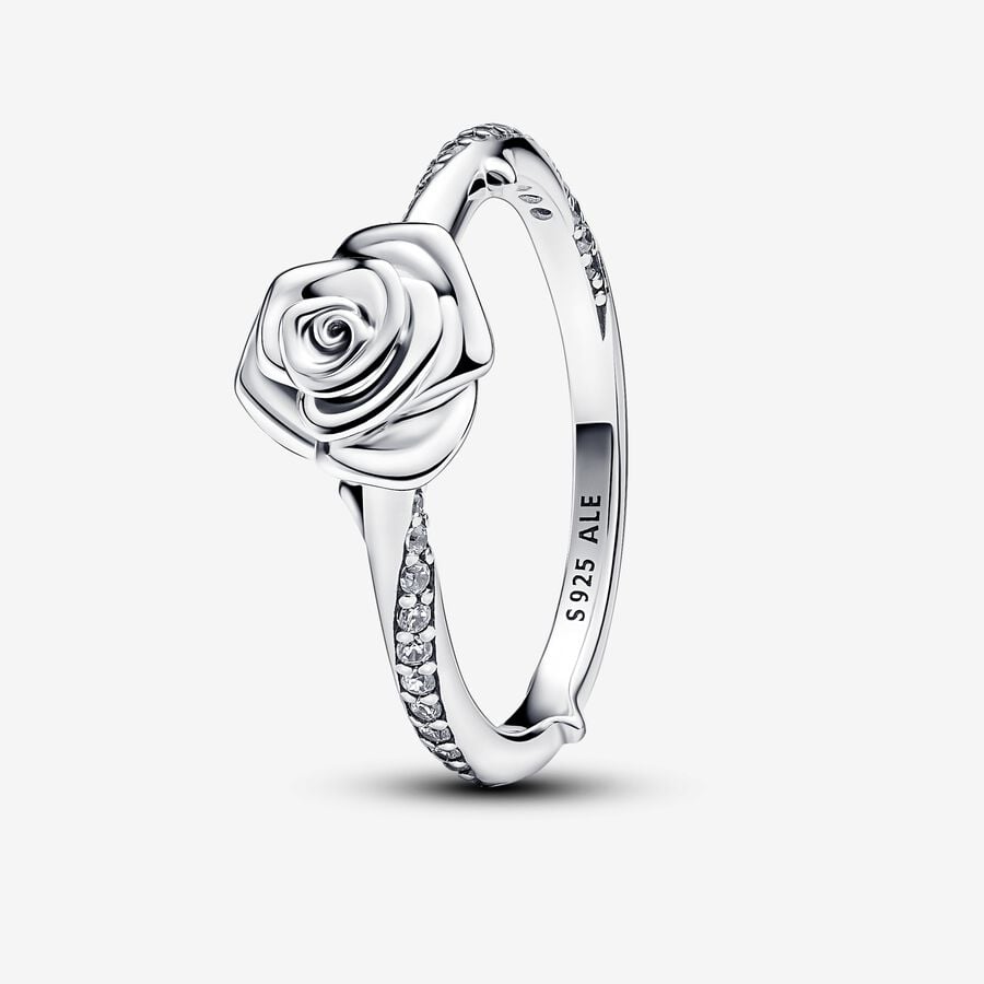 Δαχτυλίδι με ανθισμένο τριαντάφυλλο image number 0