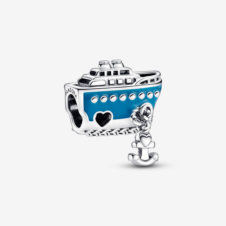 Anchored Cruise Ship Charm image number 0
