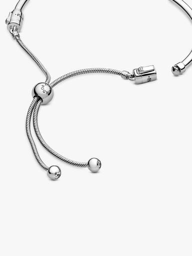 Moments Silver Sliding Bangle