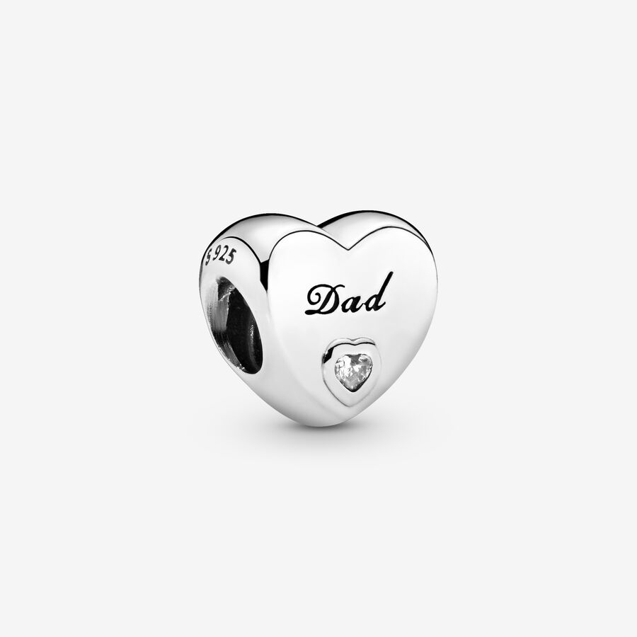 Σύμβολο Καρδιάς με Χαραγμένη Λέξη Dad image number 0