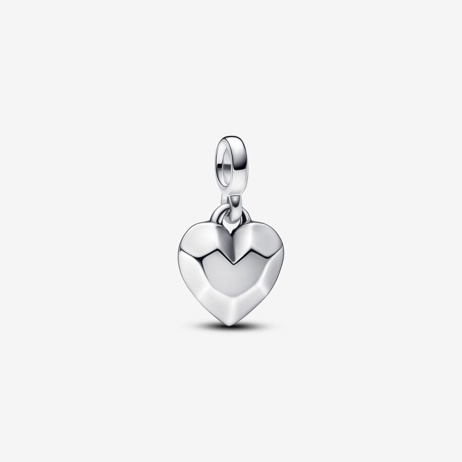 Μικρό κρεμαστό σύμβολο Πολυεδρική καρδιά Pandora ME image number 0