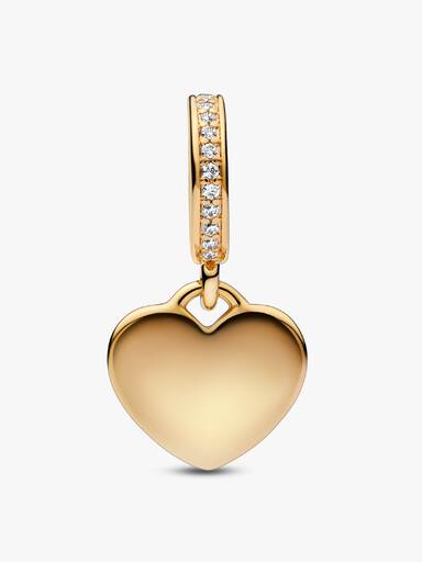 Engravable Heart Tag Dangle Charm