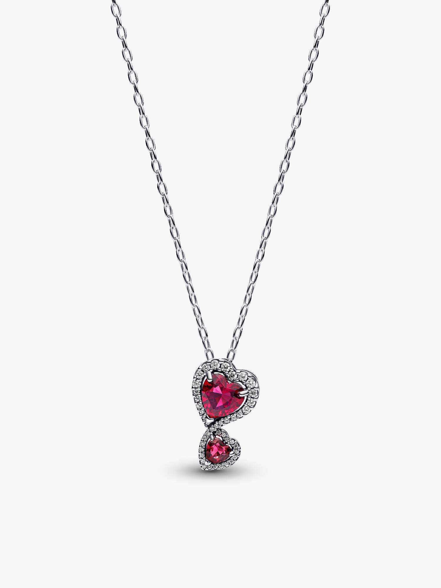 Κολιέ με κρεμαστή κόκκινη καρδιά