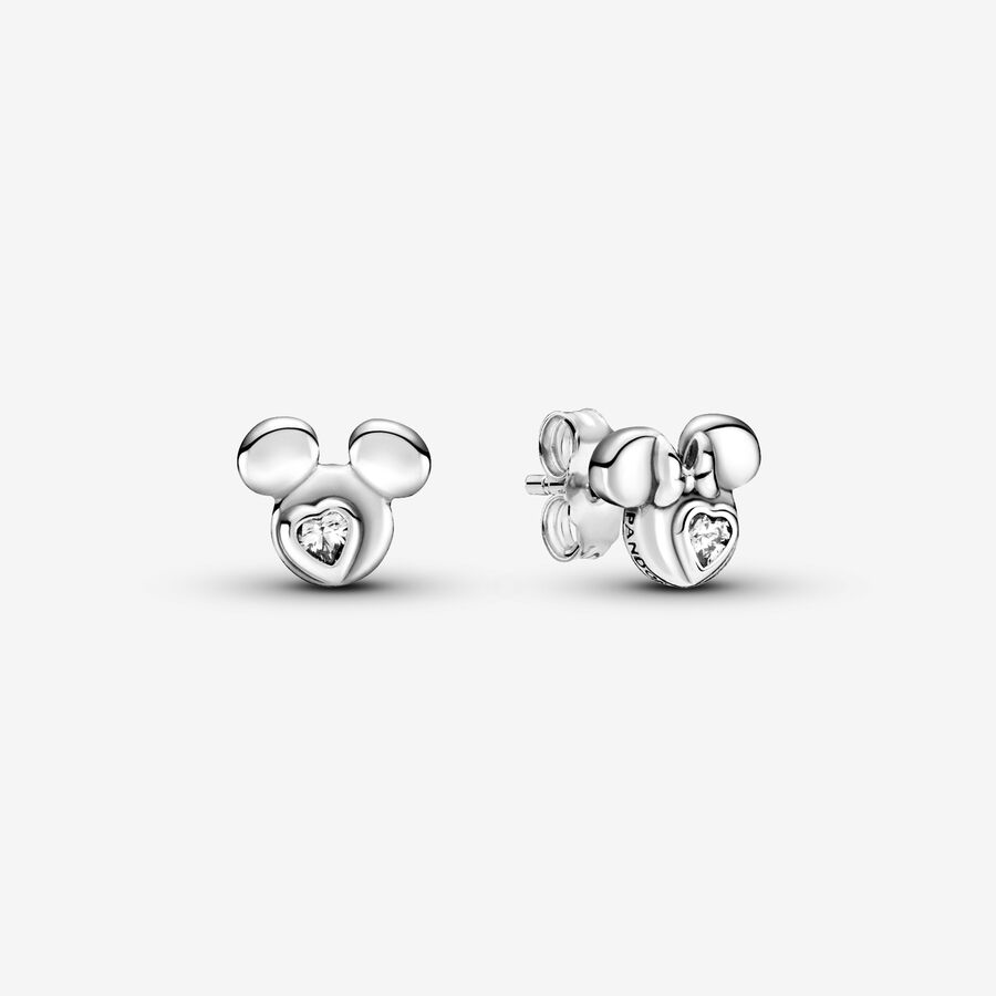 Κουμπωτά σκουλαρίκια με τον Mickey Mouse & τη Minnie Mouse της Disney image number 0