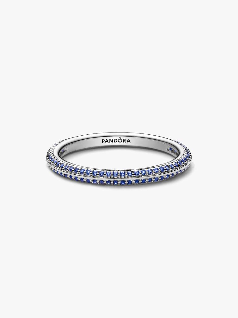 Δαχτυλίδι με μπλε pavé Pandora ME
