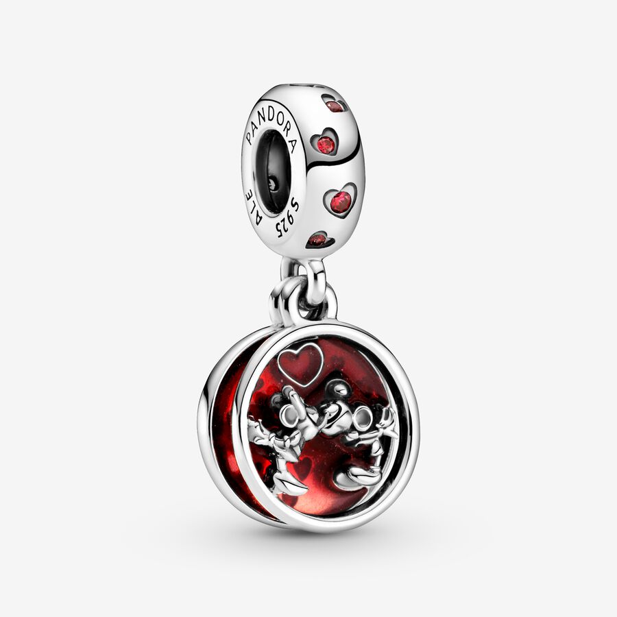 Disney Mickey Mouse & Minnie Mouse Love and Kisses Dangle Charm image number 0