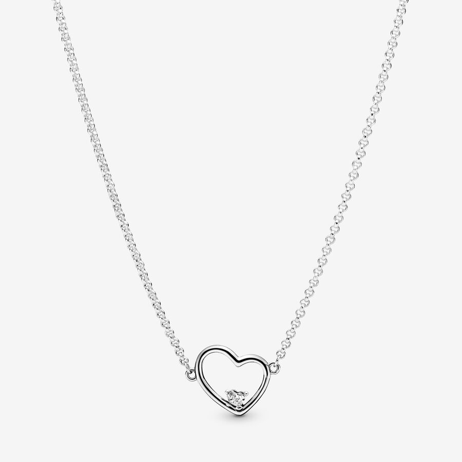 Asymmetric Heart of Love Necklace image number 0