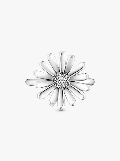 Pavé Daisy Flower Statement Ring