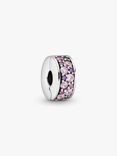 Purple Pavé Clip Charm