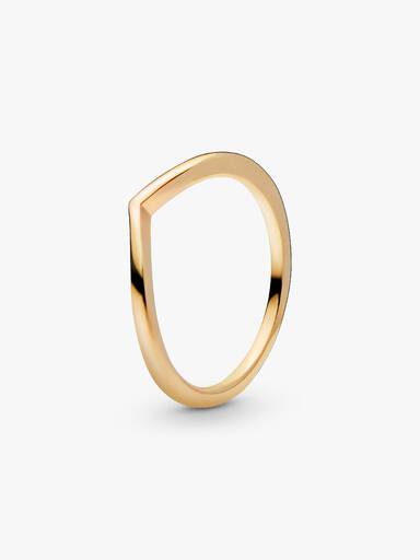 Polished Wishbone Ring