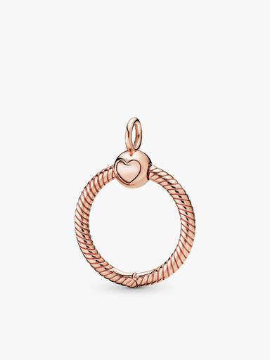 Κρεμαστό Ο 14K rose gold-plated, μικρό