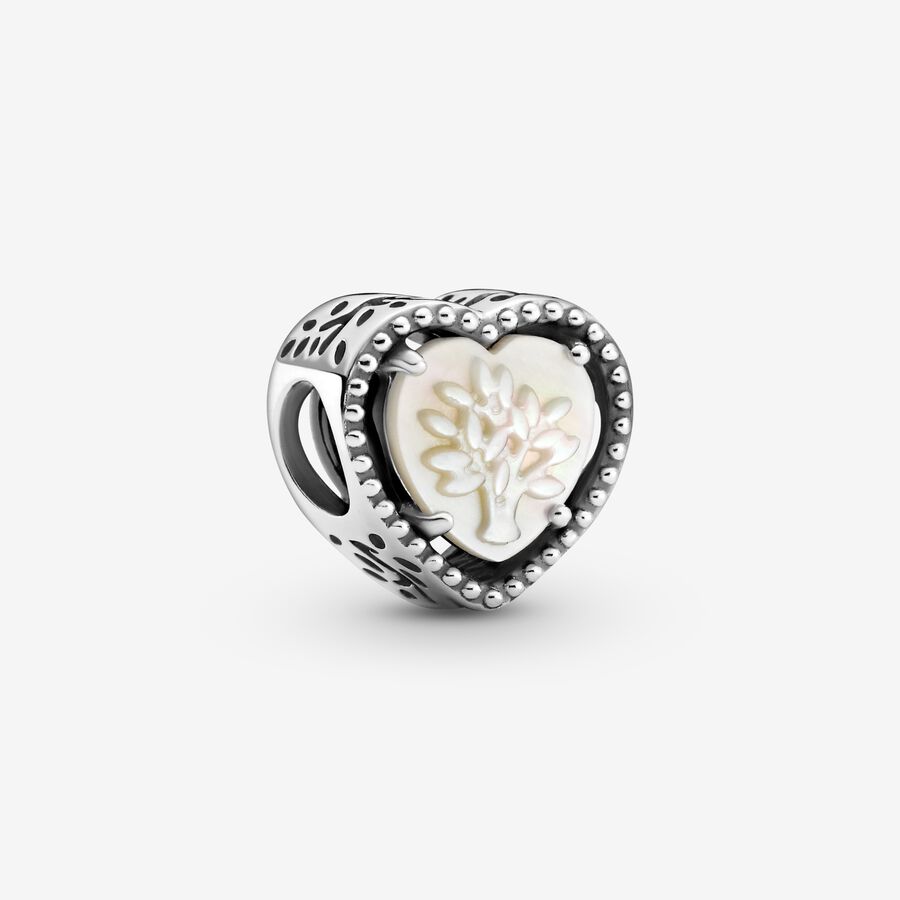 Openwork Heart & Family Tree Charm image number 0