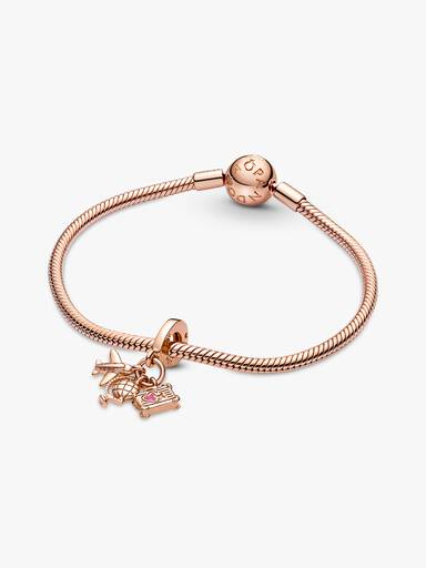 Airplane, Globe & Suitcase Dangle Charm