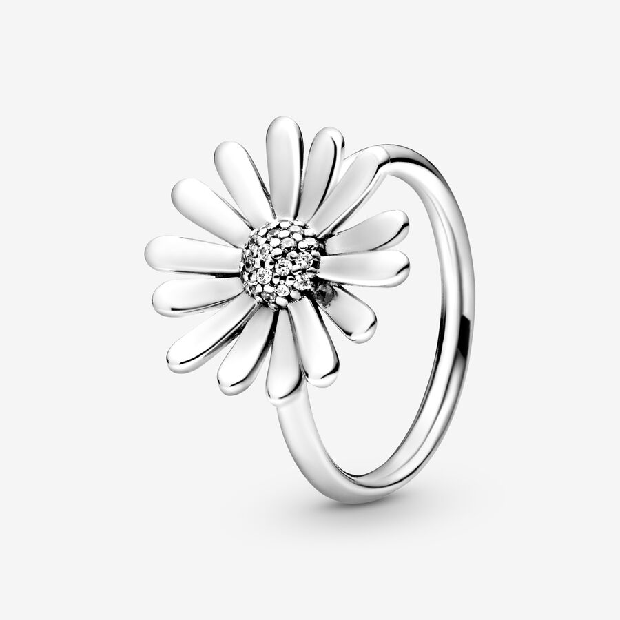 Pavé Daisy Flower Statement Ring image number 0