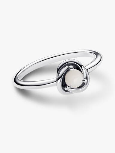 Δαχτυλίδι Eternity Circle με γενέθλιο λίθο Ιουνίου