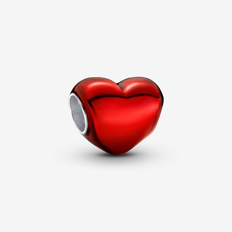 Μεταλλιζέ κόκκινο σύμβολο καρδιάς image number 0