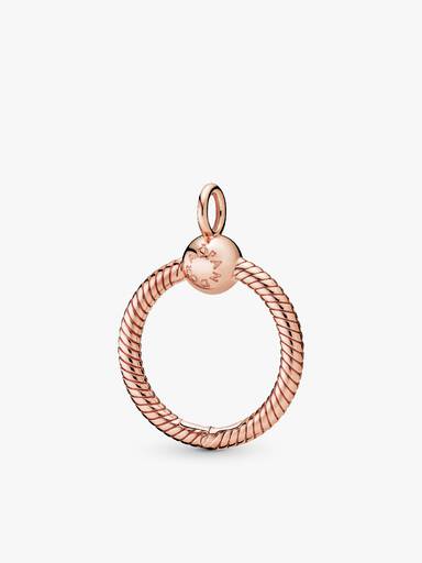 Κρεμαστό Ο 14K rose gold-plated, μικρό