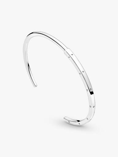 Ανοιχτό βραχιόλι-χειροπέδα Pandora Signature I-D