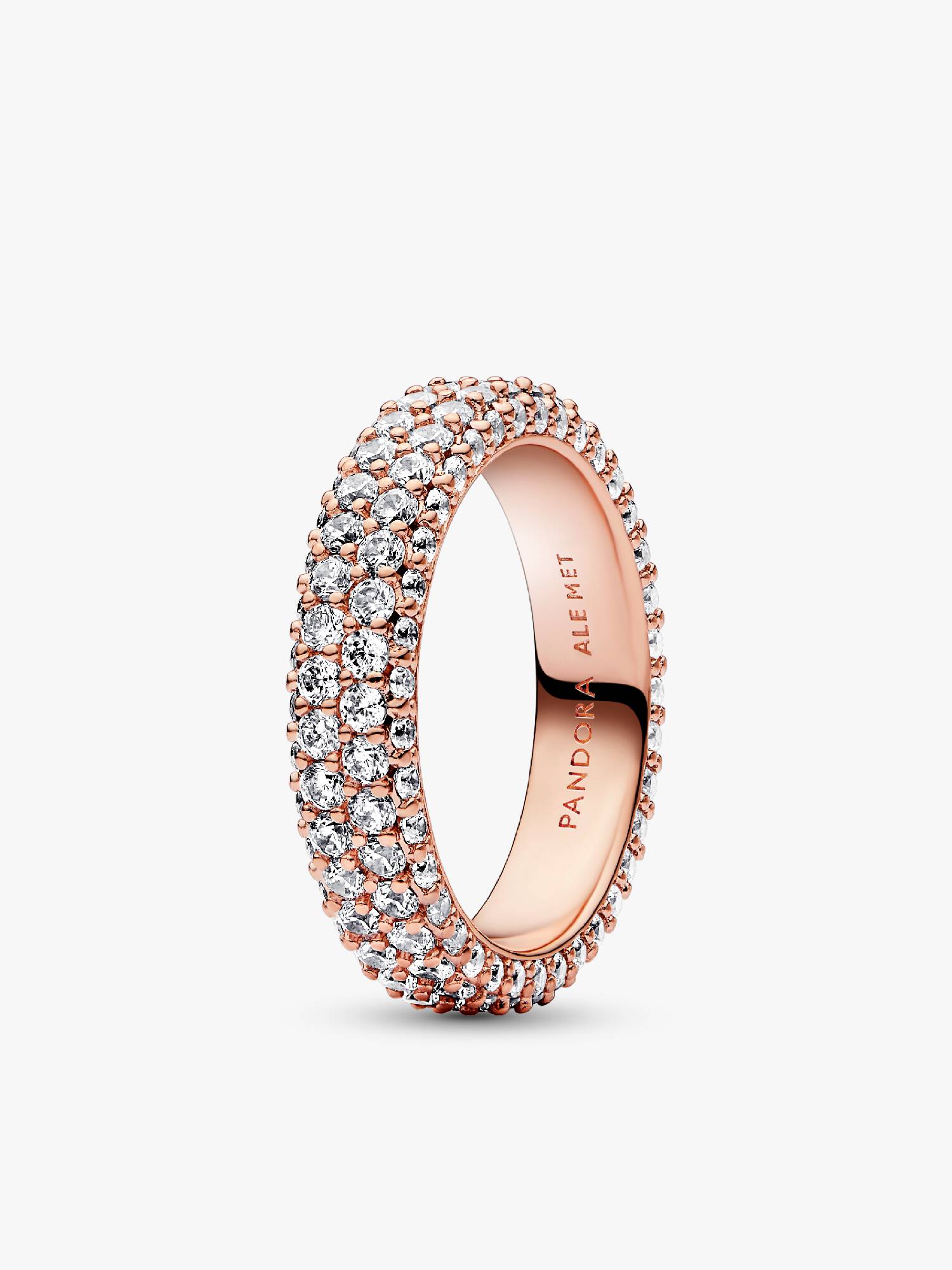 Δαχτυλίδι με διπλή σειρά pavé Pandora Timeless