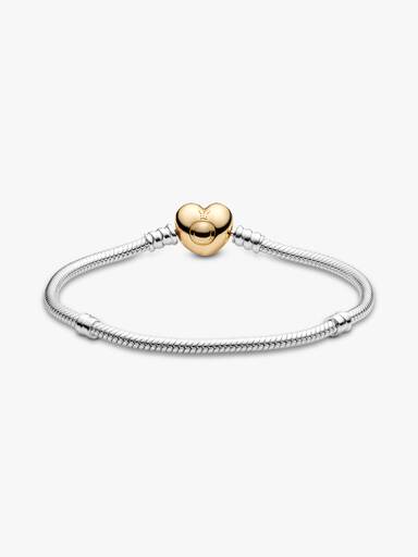 Βραχιόλι Pandora Moments Heart Clasp Snake Chain