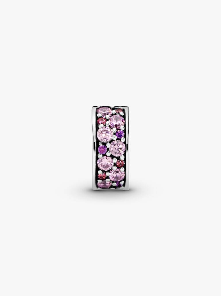 Purple Pavé Clip Charm