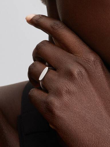 Δαχτυλίδι με ορθογώνιο τμήμα με δυνατότητα χάραξης