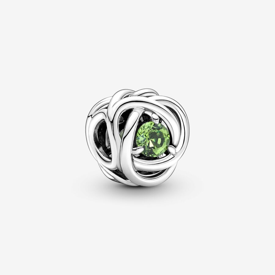 Spring Green Eternity Circle Charm image number 0
