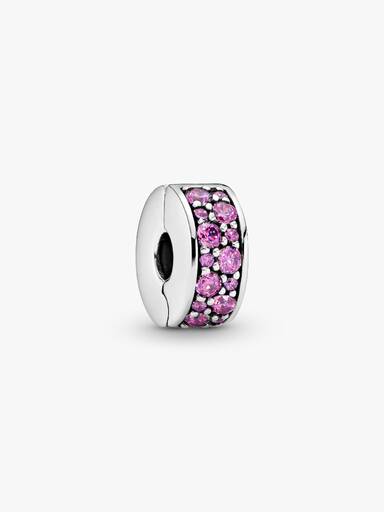Purple Pavé Clip Charm