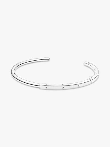 Ανοιχτό βραχιόλι-χειροπέδα Pandora Signature I-D