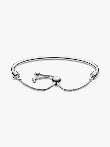 Moments Silver Sliding Bangle